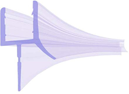 BIJON Duschdichtung 8mm - 80cm Duschtür-Dichtung Gebogen für Rund-Dusche - Gummilippe, Dichtung Dusche Glastür, Duschkabinen-Dichtung, Duschlippendichtung für Glas DU02-C