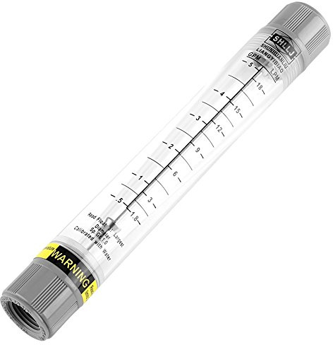 In-Line Flow Meter LZM-15G 0.5-5 GPM / 1.8-18 LPM, Pneumatic Air Source Processing Components