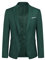YOUTHUP Blazer da Uomo Giacca da Abito con 2 Bottoni Formale Monopetto Slim Fit Elegante Giacche da Smoking, Verde Scuro, M