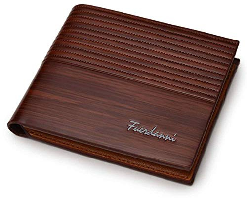 ELLENNE CARTERA HOMBRE CARTAS PIEL PU RFID NFC W01, Light Coffee, Sutil, Moderno, minimalista | ELLENNE CARTERA HOMBRE CARTAS DE CRÉDITO DE CUERO PU CON PROTECCIÓN RFID NFC W001