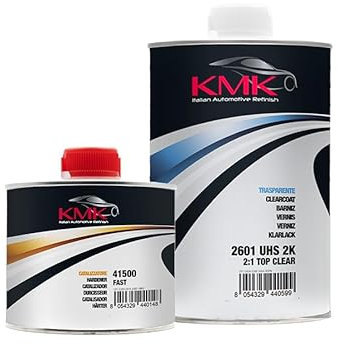 Barniz UHS 2K 2:1 Top Clear y Catalizador Rapido (Kit de1,5 L) - para Uso Profesional para carrocería
