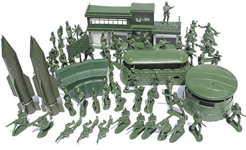 56 Stück Spielfiguren Set von Armee Soldaten Figuren,Militär Modell Spieleset Militär Figuren Set Armee Soldaten Spielzeug Mini-Plastik-Soldatenfiguren Spielzeug Militärspielset für Kinder Jungen