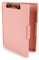 Dexas Slimcase 2, Kunststoff-Klemmbrett mit Aufbewahrung und seitlicher Öffnung, Blush Pink mit roségoldenem Clip, Bürobedarf, zum Organisieren, Tragen und Aufbewahren, A4-Halter, Still-Klemmbretter