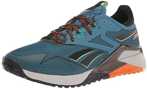 Reebok Herren Nano X2 TR Adventure Fitness Outdoor Athletic und Trainingsschuhe, Steely Blue/Black/Smash Orange, 39 EU