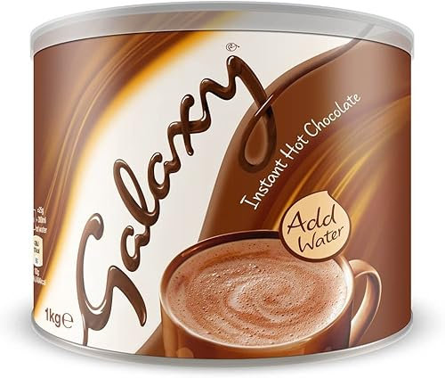 ESSENTIAL PRODUCTS Galaxy Instant Hot Chocolate Drink Powder 1kg Tin, Just Add Water