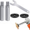 HUIKANGSHENG Angle Grinder Attachment, 5 Pack, 5/8-11 Locknut Grinder Spanner Wrench, Flange Nut, 2Pcs 100mm Extension Shaft, Compatible with Makita, Black Decker, Ryobi, Bosch, Dewalt