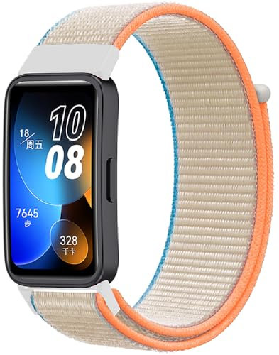 Breathable Sport Armband für Huawei Band 8/9, Nylon Armbänder Uhrenarmband, Ersatzarmband für Huawei Band 10