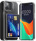 kwmobile Clear Case Compatible with Apple iPhone 15 Case with Card Holder - Compartment Holds 2 Cards - Transparent