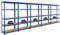 PROREGAL Mega Deal 5X Schwerlastregal Ragnar HxBxT 180x90x40cm mit Fachlast 175kg Blau Garagenregal Kellerregal Werkstattregal Lagerregal Steckregal