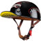 Moto Casquette De Baseball Demi-Casques De Moto Scooter Cyclomoteur Casques À Face Ouverte Hommes Et Femmes Casque Mobylette Moto Bols ECE Homologué Vintage Casque Jet 6,L:58-60CM