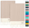 NOUR Hamamtuch Strandtuch | 2er Pack | groß 100x200 cm | aus 100% Baumwolle | Picknickdecke | Saunatuch | Extra leicht | saugstark | schnelltrocknend | Sandfrei (Beige)