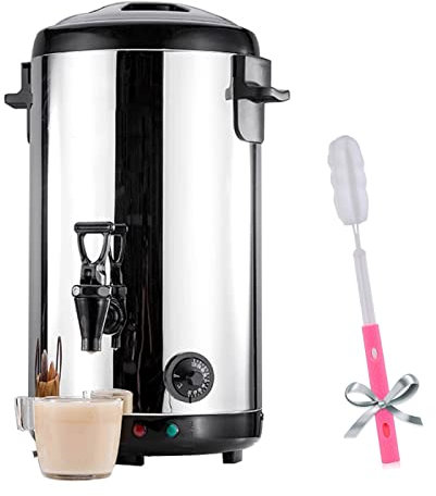 Distributeur d'eau, Distributeur Boissons, bouilloires électriques, chaudière à Eau Chaude et Chauffe-Boissons pour Buffet, température réglable, Brosse Nettoyage Cadeau