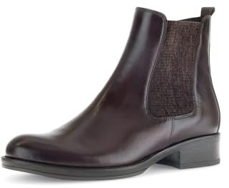 Gabor Damen Chelsea Boots, Frauen Stiefeletten,halbstiefel,Kurzstiefel,uebergangsschuhe,uebergangsstiefel,flach,Kastanie (Effekt),40 EU / 6.5 UK