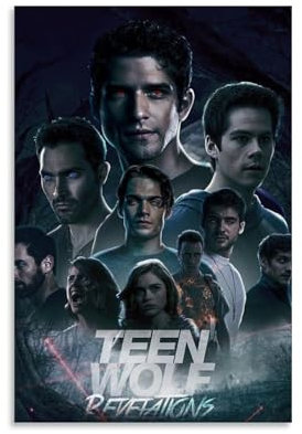 Teen Wolf Poster, Ästhetik, Leinwand, Wandkunst, Wohnzimmer, Poster, moderne Heimdekoration, Druckposter, Heimbüro, Dekoration, Leinwandposter, Kunstposter, Dekoration, ungerahmter Stil, 30 x 45 cm