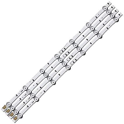 WKWPYCYUH Barras de matriz de LED de 4 piezas aptas for Samsung UE32J5500AK UE32J5500AU UE32J5500AW 32 pulgadas TV retroiluminación LED tira de luz matriz lámparas bandas tira de luz de televisión