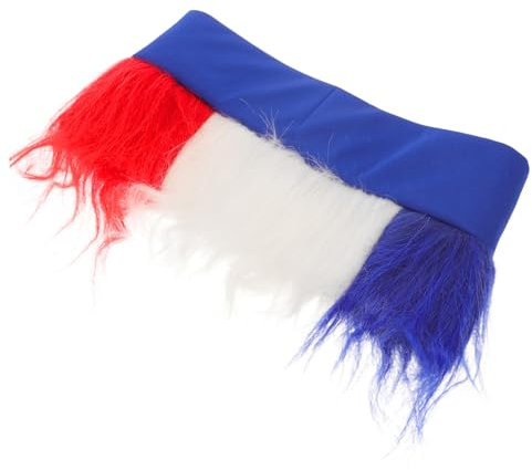 VICASKY Kostüm Mit Amerikanischer Flagge Irokesenperücken Für Schwarze Frauen Irokesen-haarteil Stirnband Farbe Perücken Echthaar Perücken Gefälscht P Seide