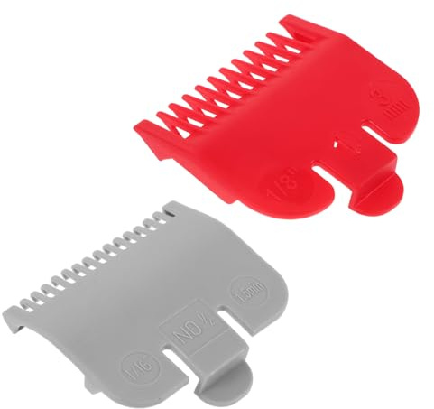 2 Stück Haarschneidekamm für Präzise Längenkontrolle, Kunststoff