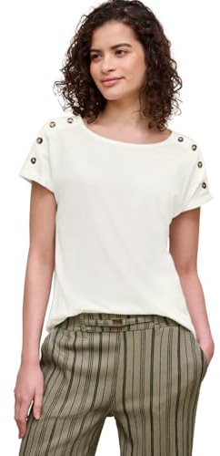 Damen Dropped Shoulder Shirt mit Knopfdetail