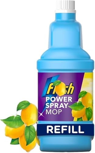 Flash Power Spray Mop Floor Cleaner Multi-Surface Cleaning Liquid Citrus Fresh 1.25L - Fast-Drying Hard Floor Cleaner Refill for Tile, Wood, Laminate and Vinyl Floors