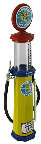 Modello pompa della benzina - Cadillac (1:18) - giallo / blu / scuro