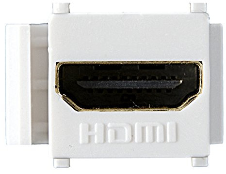 FEB 9127 Connettore HDMI Femmina per Keystone, Bianco
