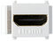 FEB 9127 Connettore HDMI Femmina per Keystone, Bianco