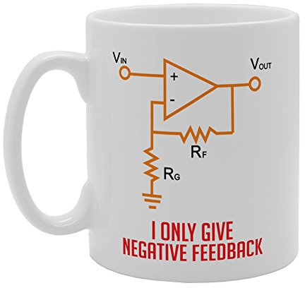 Coralgraph Inc MG3258 I Only Give Negative Feedback Funny Physics Illustration Novelty Gift Printed Tea Coffee Ceramic Mug