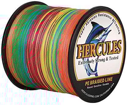 Hercules Super Cast 100m - 2000m 109-2196 Yards Geflochtene Angelschnur 6lb - 100lb Test für Salzwasser Süßwasser PE Geflecht Fischdraht Superline 4 Stränge