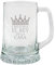 Regalo original para hombre: jarra de cerveza de cristal para 'el Rey de la casa' personalizada con nombre, el mejor regalo para cumpleaños o el Día del Padre