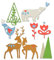 Sizzix 663413 Christmas Elements by Lisa Jones Stanzschablonen, Mehrfarben, Einheitsgröße