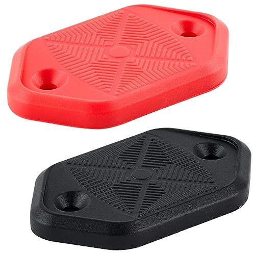 DeYoungArbeit Waffenmagnet, 14,5 kg, magnetische Waffenhalterung, für den Innenbereich, kratzfester Kurzwaffenhalter im Fahrzeug, LKW, Auto, Wand, Waffentresor und Schreibtisch (schwarz und rot)