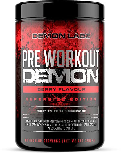 Pre Workout Demon - BEERENGESCHMACK - Pre Workout Booster mit Kreatin, Beta Alanin, Taurin & Koffein - Trainingsbooster - Klimaneutral & Made in Germany (720g)