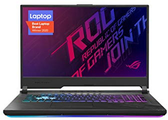 ASUS ROG Strix G17 (2020) Gaming Laptop 17.3 144Hz FHD IPS Type Display, NVIDIA GeForce RTX 2070, Intel Core i7-10750H, 16GB DDR4, SSD PCIe NVMe SSD, tastiera RGB, Windows 10, nero, G712LW-ES74