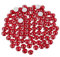 Beadsland 1440 PCS Flat Back Crystal Rhinestones Round Gems for Nail Art and Craft Glue Fix,Dark Siam (SS20(4.6-4.8mm))