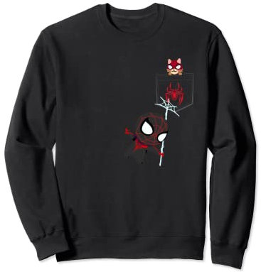 Marvel Spider-Man Miles Morales Game Spidey and Spider-Cat Sweatshirt