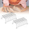 DURANTEY Porta Pane Tostato Supporto per Pane per Fetta di Pane Griglia per Toast in Acciaio Inossidabile Porta Toast per 8 Fette di Pane per Portare Il Pane Tostato in Tavola