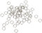 Edelstahl 100 Schaftringe THOR-DARTS Silver Metall Stem Spring Rings silber Ring Federringe für PVC/Nylon Darts Schäfte