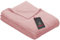 Ibena Kuscheldecke Olbia 150x200 cm - flauschig, warm & waschbar, Fleecedecke rosa einfarbig