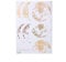 AUNMAS Wandaufkleber, 60 * 40cm Goldene Mondphase Muster Wandaufkleber Hintergrund Aufkleber Schlafzimmer Kunst Abziehbild für Home Schlafzimmer Dekoration
