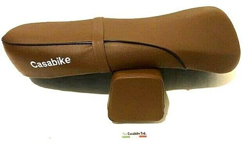 Motorroller Sitz Sitzbank mit Rückenlehne Braun Retro Roller, Benzhou Znen Nova