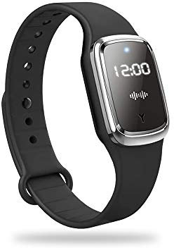 Feloyal - Pulsera antimosquitos, resistente al agua, ultrasónica, recargable por USB, para interior y exterior, apto para adultos y niños, color negro