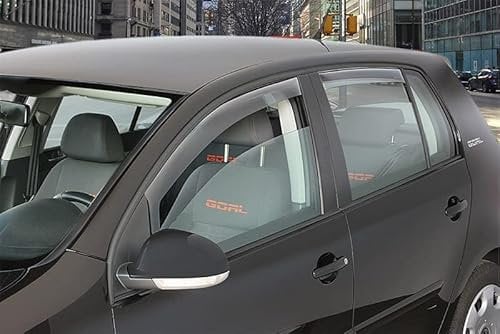 Au Co N.4 Deflettori d'Aria Posteriori + Anteriori per Fiat 500L (5 Porte) dal 2012 in Poi