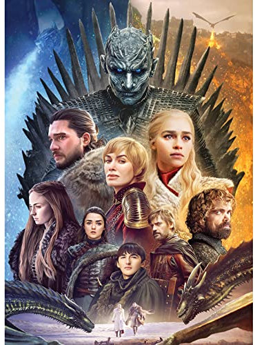Movie Puzzle 1000 Pieces, Game Thrones Character Collection Suitable for Adult & Children Puzzle