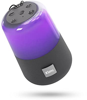 Xblitz Master Go Kabelloser BT-Lautsprecher - AUX - LED - USB - Bluetooth 5.0-2-in-1 Radio/Music