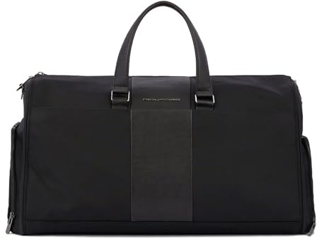 PIQUADRO - Reisetasche Kleidersack mit Haken - Textil - Unisex - Schwarz | Trolley-Befestigung, Geräumig, Schützt die Kleidung, Geschäftsreisen, Business