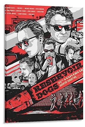HAUHAU Filmposter Reservoir Dogs (14) Poster, Wandkunst, Gemälde, Leinwanddrucke, Dekoration, Poster, Kunstwerke, 60 x 90 cm