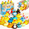 SCIONE 24PCS Canards en Caoutchouc Jouets de Bain Jouets de Piscine pour la Douche de bébé Fournitures de fête d'anniversaire pour Les Enfants Échange de Cadeaux pour la Classe