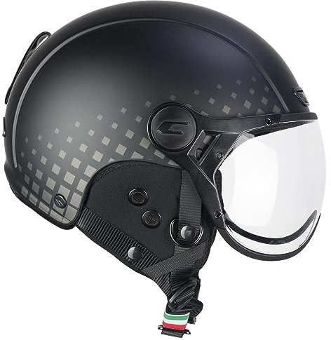 CGM Unisex – Erwachsene EBI skihelm, Schwarz Grau matt, S (55-56cm)