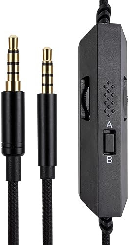 G PRO X G233 G433 G PRO - Cable de repuesto compatible con Logitech G PRO X G233 G433 G PRO para gaming, silenciamiento en línea, control de volumen con micrófono, cable de extensión de audio para