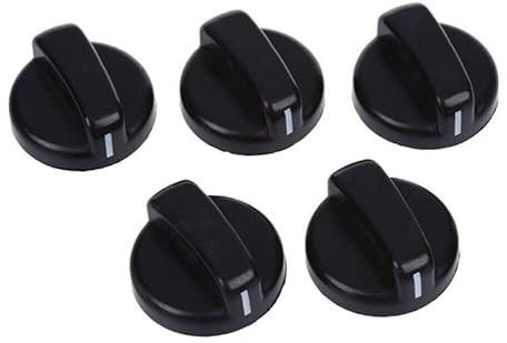 Manopola per stufa a gas, 8 mm, manopole di ricambio universali per cucina, barbecue, fornelli, 5 pezzi